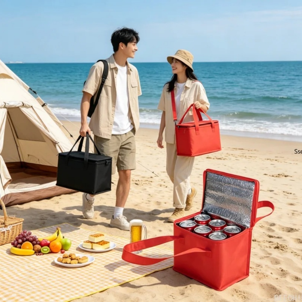 Food Snacks Delivery - Portable Lunch Cooler Bag Folding Insulation