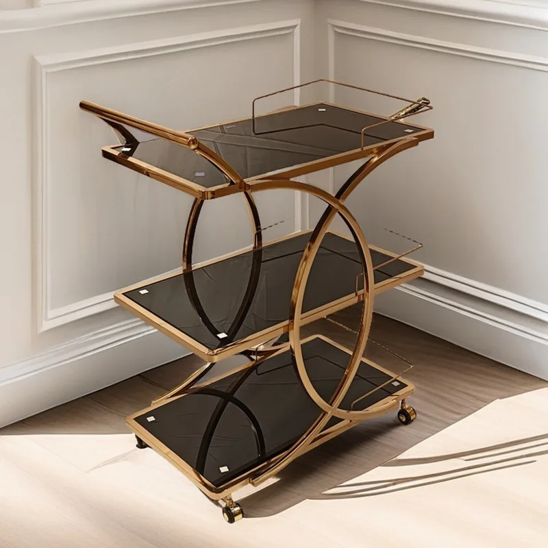 Three-layer cart, tempered gla - огляд і ціна Food Snacks Delivery
