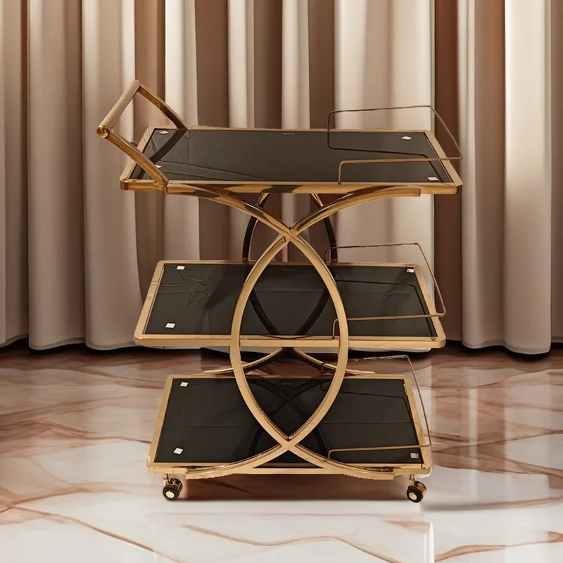 Three-layer cart, tempered gla - огляд і ціна Food Snacks Delivery
