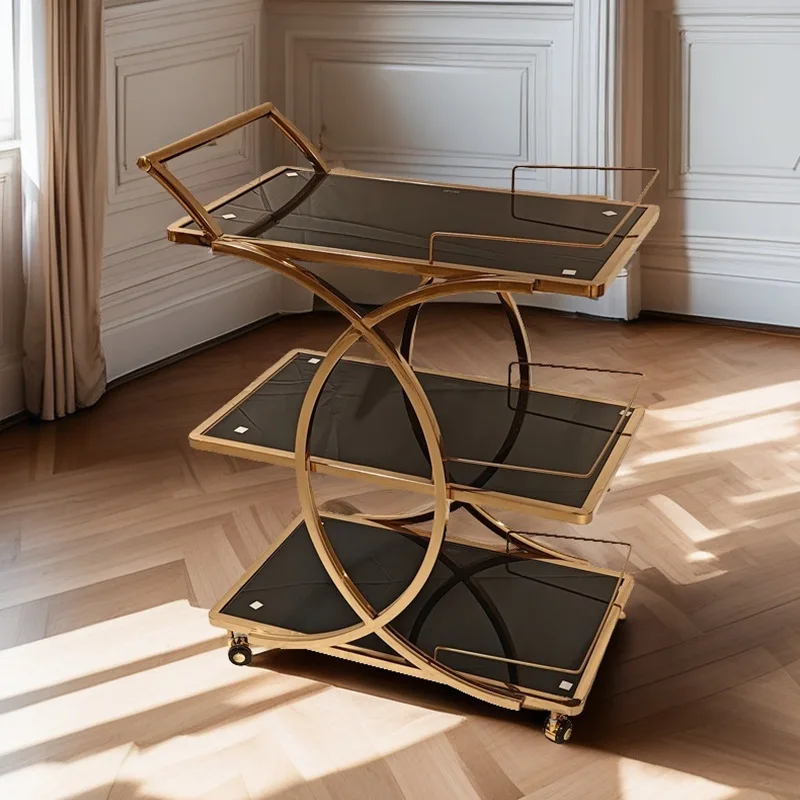 Three-layer cart, tempered gla - огляд і ціна Food Snacks Delivery