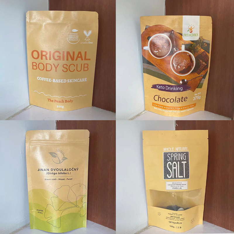Custom LOGO Brown Kraft Paper  - огляд і ціна Logo Food Snack