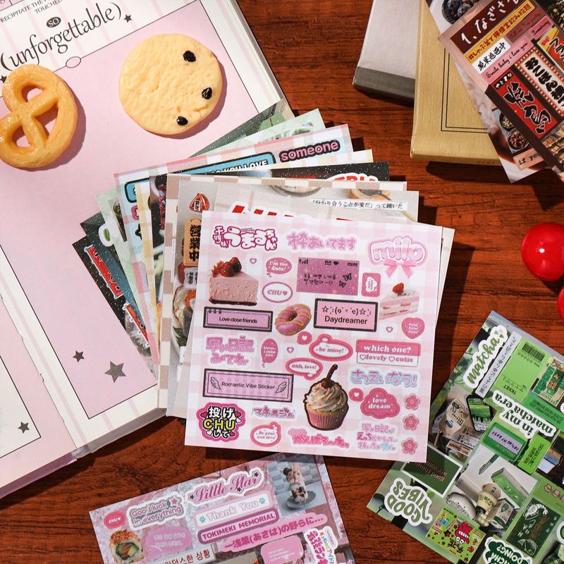 30Pcs Vintage Snack Food Paper - огляд і ціна Junk Food Snacks
