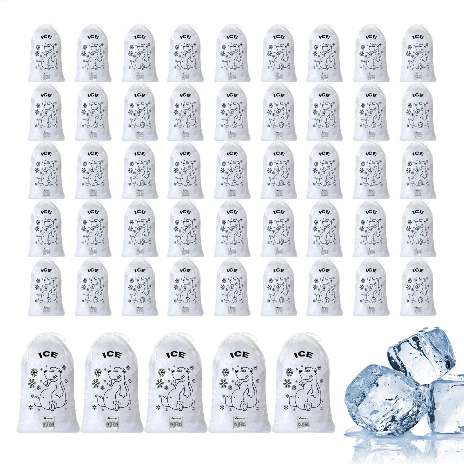 Ice Bags 50 Pcs Heavy Duty Dra - огляд і ціна Food Snacks Delivery