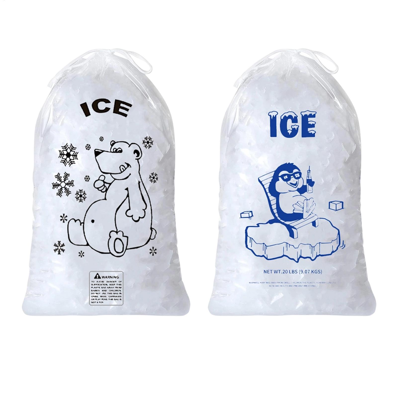 Ice Bags 50 Pcs Heavy Duty Dra - огляд і ціна Food Snacks Delivery