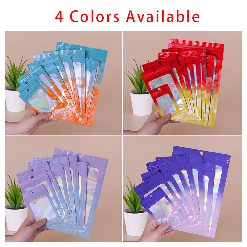 Holographic Color Square Zippe - огляд і ціна Food Snacks In Usa
