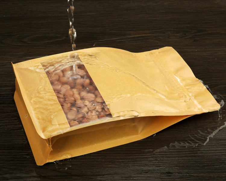 50PCS 3D Stand-up Kraft Paper  - огляд і ціна Logo Food Snack