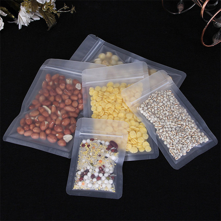 100PCS Frosted Plastic Ziplock - огляд і ціна Logo Food Snack