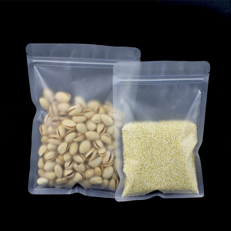 100PCS Frosted Plastic Ziplock - огляд і ціна Logo Food Snack